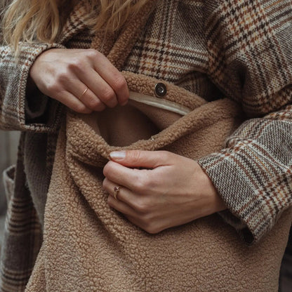 Sac fourre-tout en teddy | Doublure polar | Aimanté