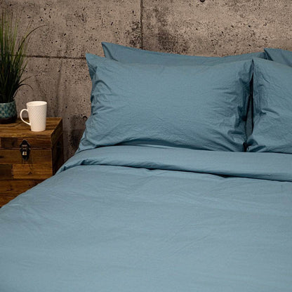 Washed Percale Duvet Cover