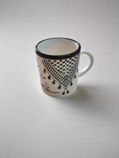 Kaffee- und Teetasse, handgemachte Keramik aus Palästina