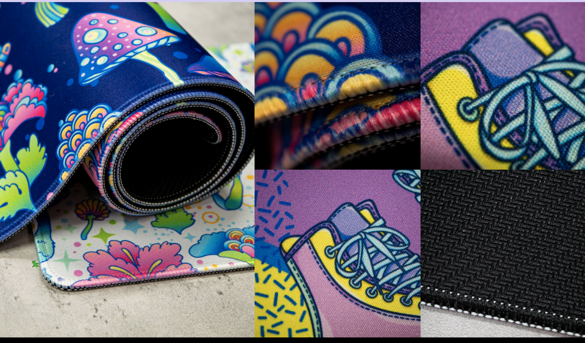 Small | Desk Mat |  Flower Power