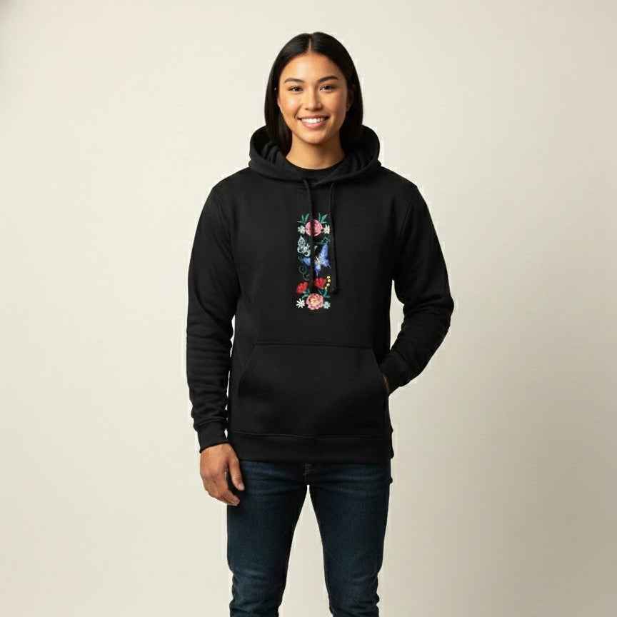 Embroidered Hoodies (Butterfly )