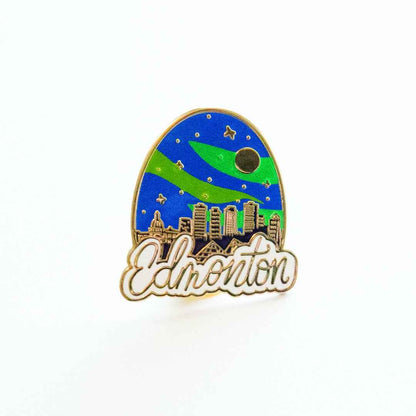 Edmonton Skyline Enamel Pin