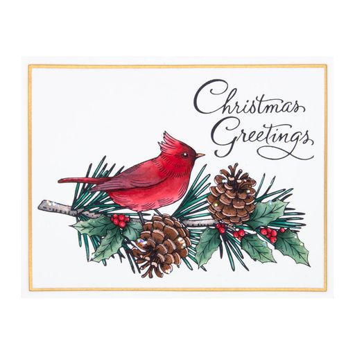 Christmas Greetings Press Plate from the BetterPress Christmas Collection