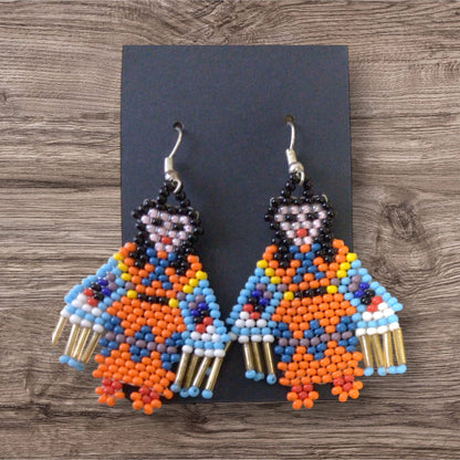 OldTribes™ American Kachina Doll Girl Woman (ORANGE)