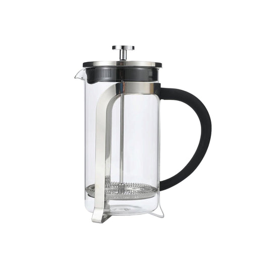 Glass French Press Coffee Maker with Stainless Steel Frame
