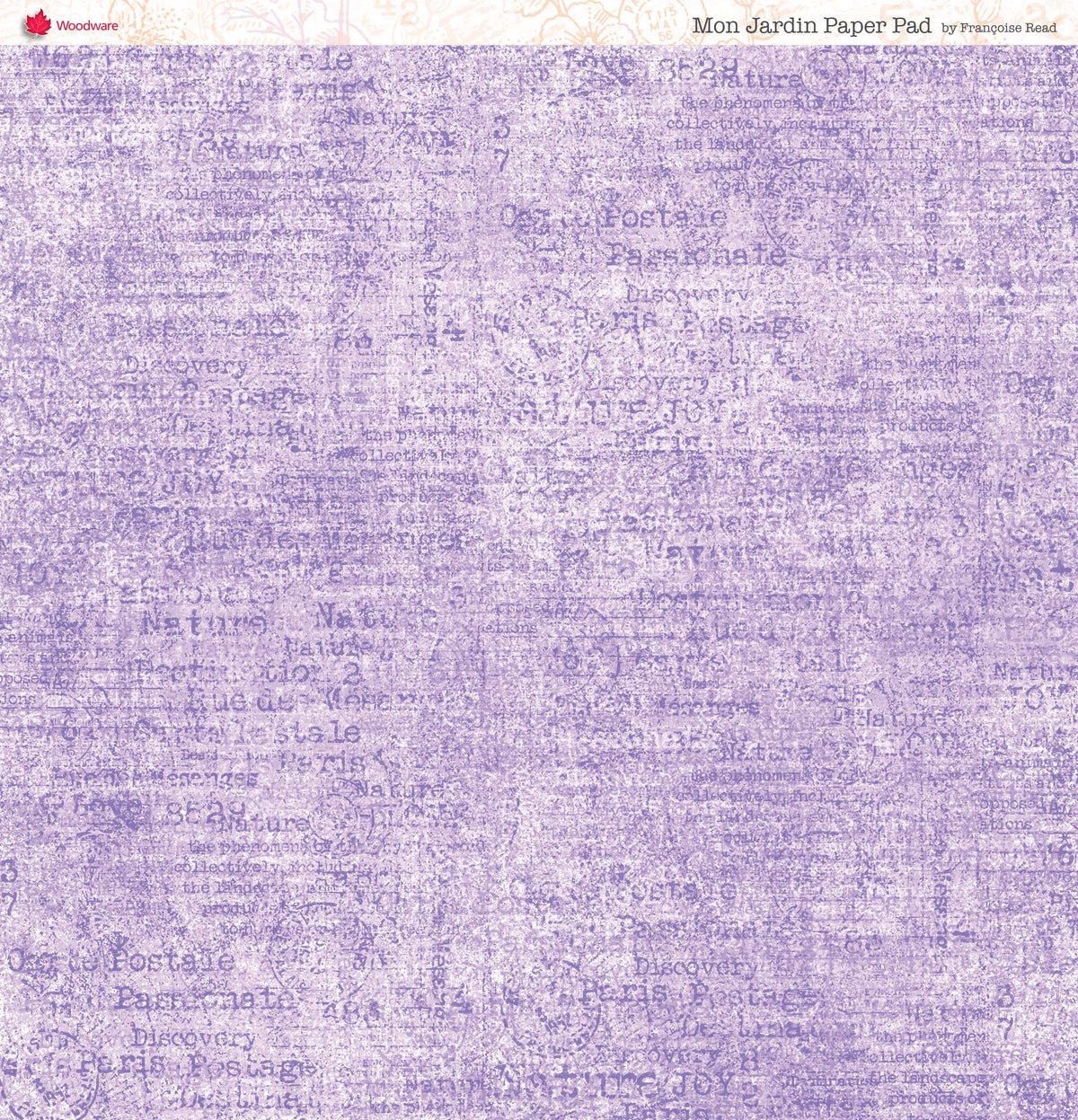 Woodware Francoise Read Mon Jardin 8 in x 8 in Paper Pad
