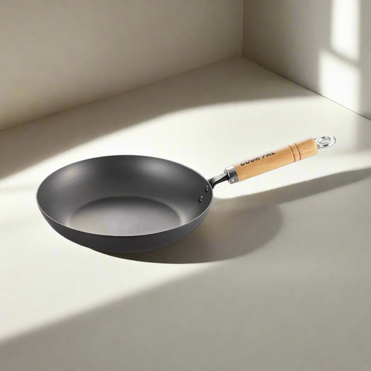 Yoshikawa Cook-Pal Ren Carbon Steel Frying Pan 24cm | Made in Japan