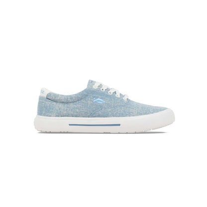 Fishooz Women's Sunwashed Lace Denim/White