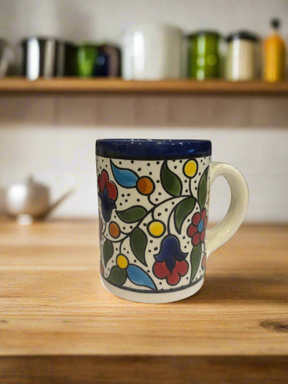 Tasse Handgefertigt Palästina Keramiktasse Olivenharmonie