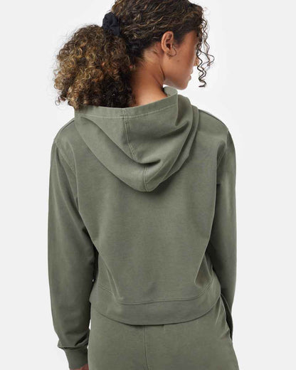 French Terry Cropped Hoodie