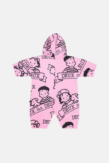 40Th Anniversary Printed Jersey One-Piece Soft Pink