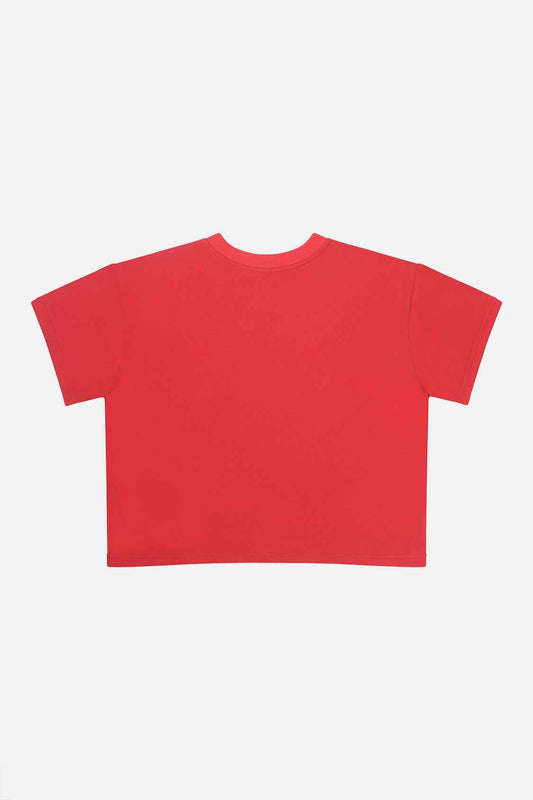 Adult 40Th Anniversary Graphic Boxy T-Shirt Poppy Red