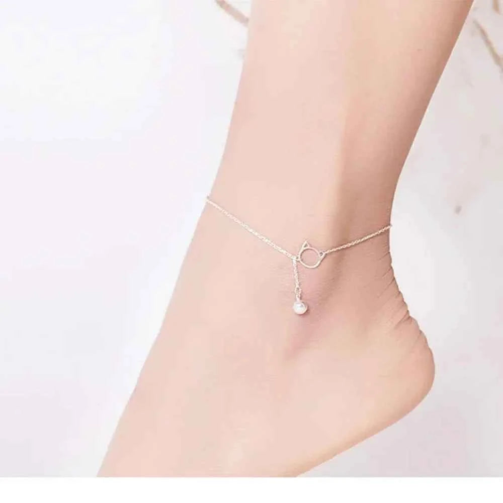 The Essential 925 Sterling Silver Charm Anklet