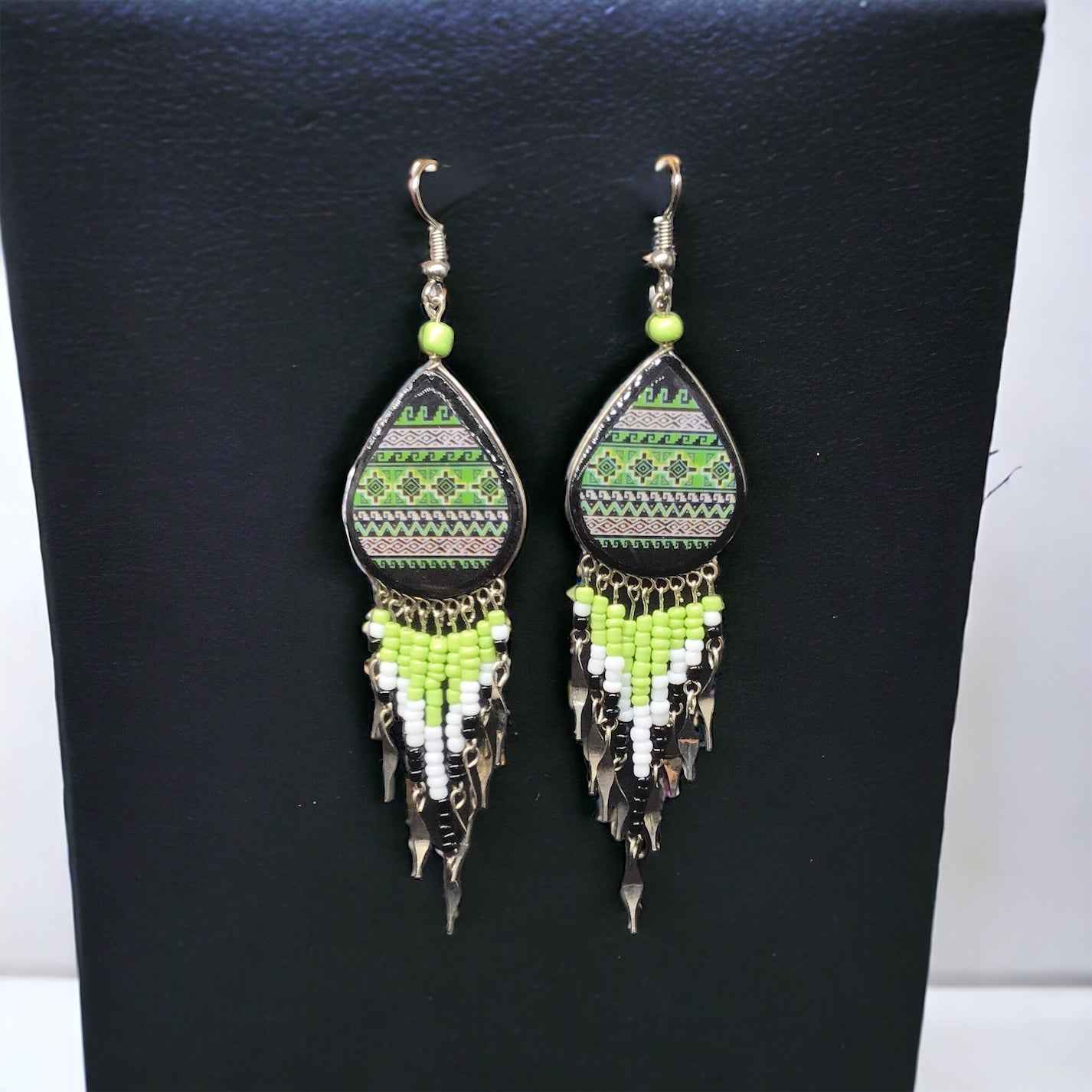 OldTribes™ Green Southwestern Earrings