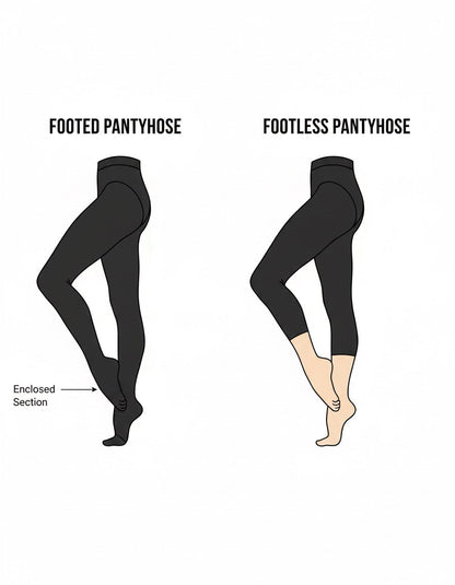 8D Oil Shine Pantyhose Tights with Double Zip