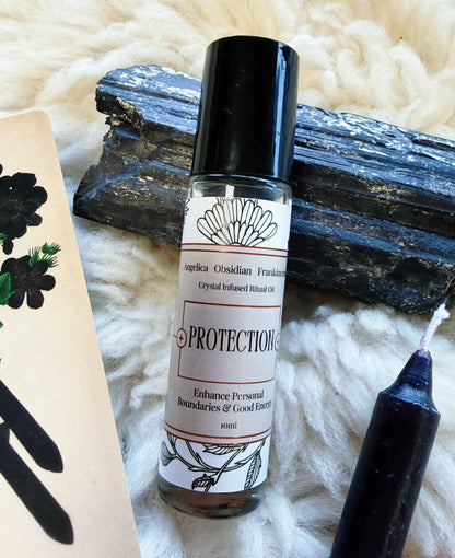 Protection Crystal Infused Ritual Oil