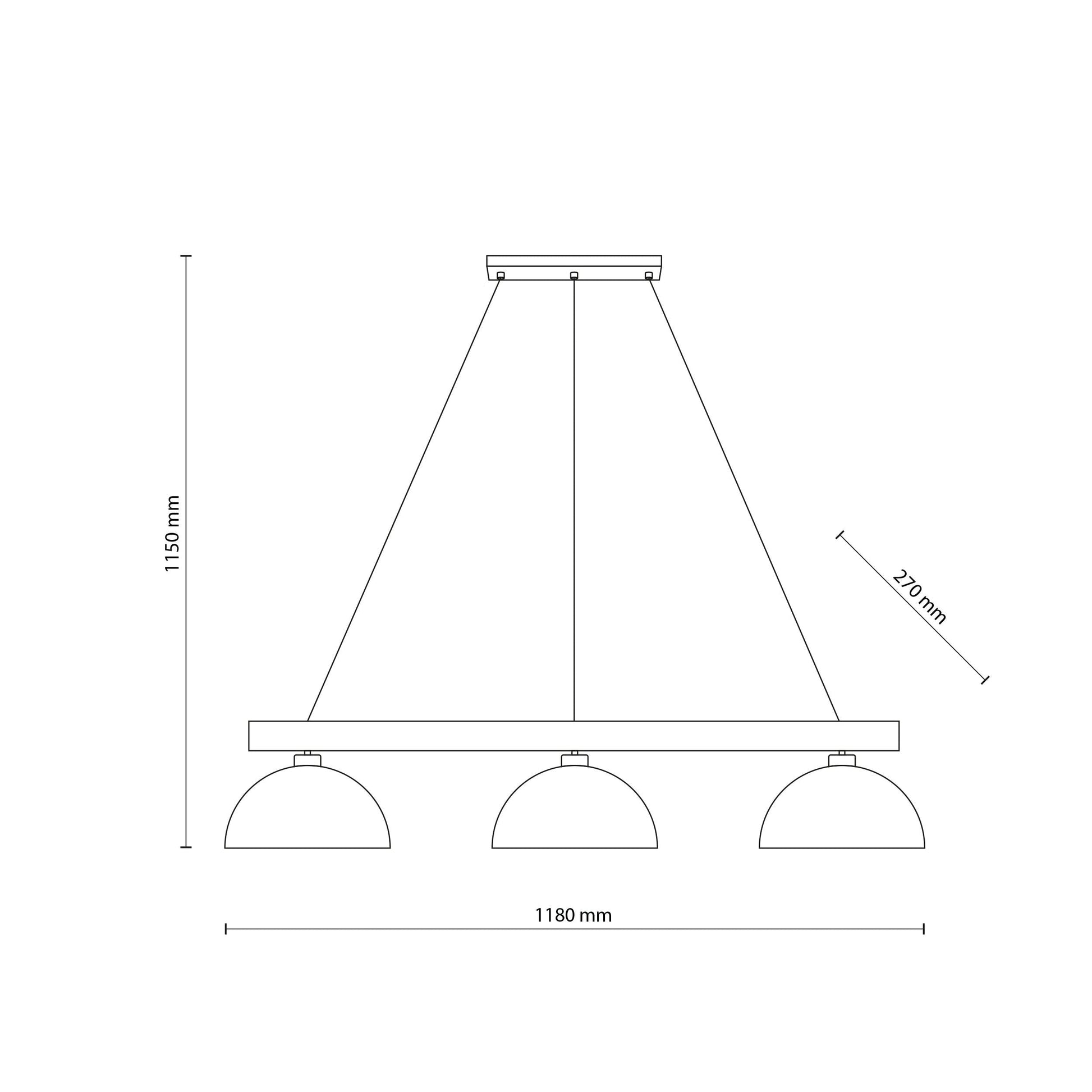 OSLO White Scandinavian Pendant Light 3 - AURABAGS SHOP