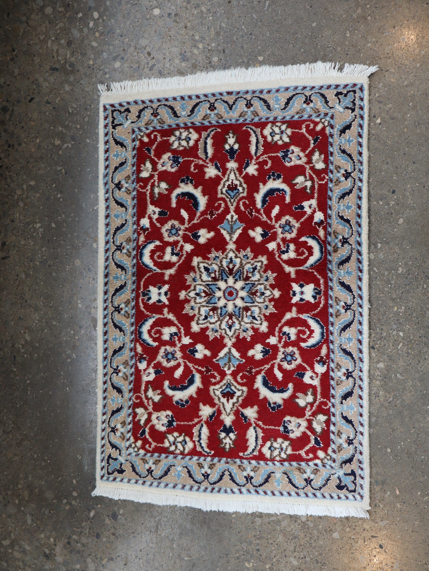 Persian Nain Rug | 1' 10" x 2' 11"