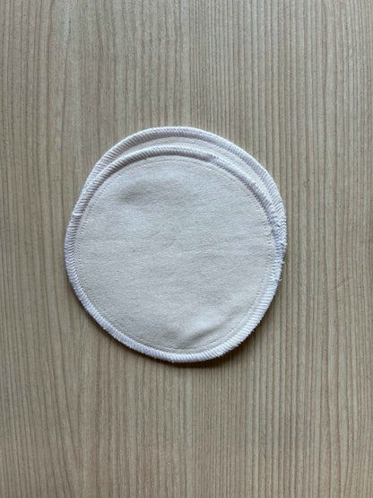 Pads d'Allaitement en Coton Bio à Trois Épaisseurs - Paquet de Deux avec Sac de Lavage