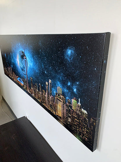 Toronto Skyline Moon-Cities Skyline- Wall art decor