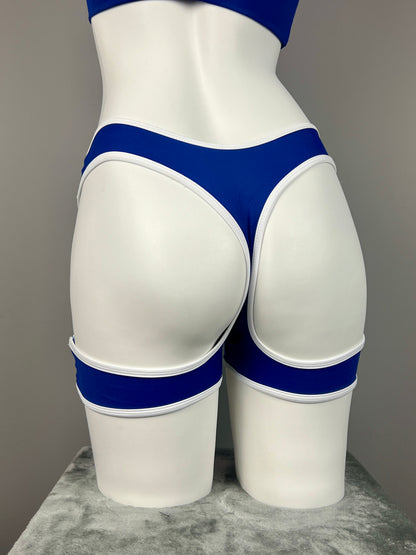 Anime Style 3-Piece Short Gymnastics Uniform Sports Tank Top with Sexy Cutout Shorts