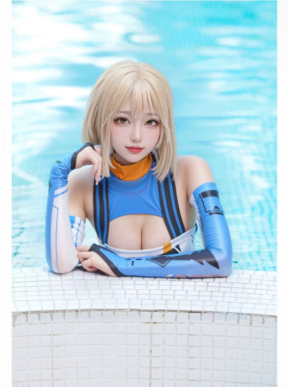 Anime Sci-fi Spandex Swimwear Racing Suit Wet Suit Race Queen Costume
