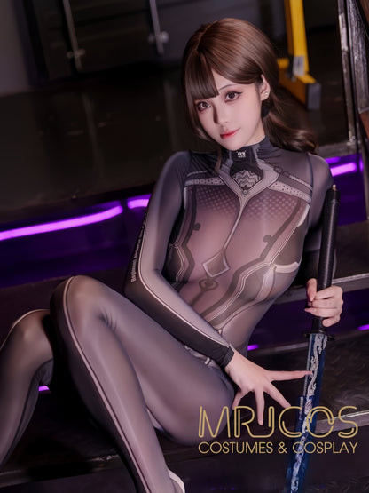 Anime Superhero Eve 10D Sheer Bodystocking - Ultra-Thin Cosplay Lingerie