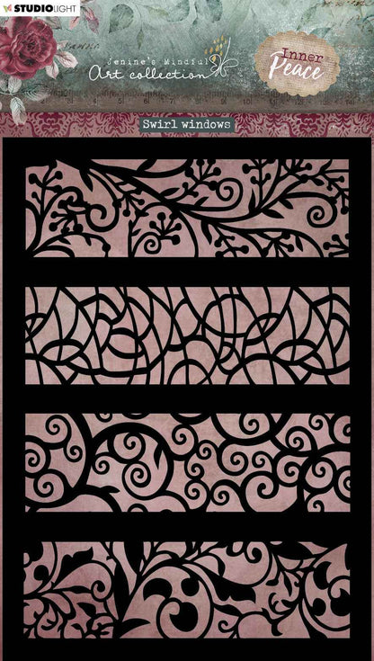 JMA Mask Swirl Windows Inner Peace 148x210x1mm 1 PC nr.129
