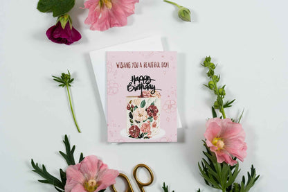 Wishing You A Beautiful Day! Happy Birthday!- Greeting Card