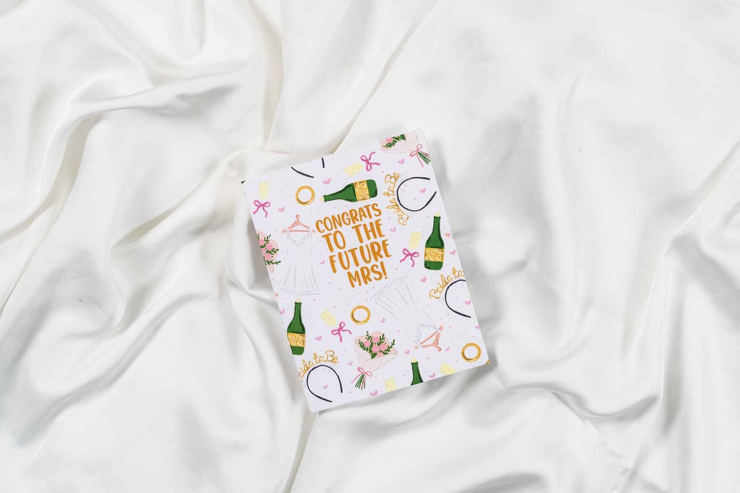 Congrats To The Future Mrs! - Greeting Card