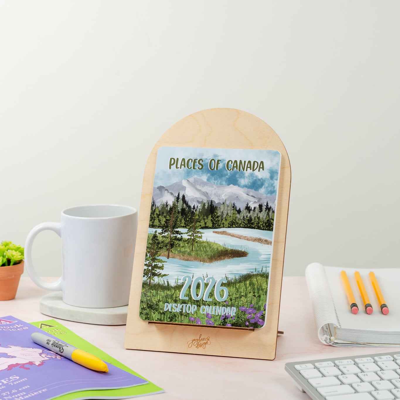 Places of Canada 2026 Desktop Calendar