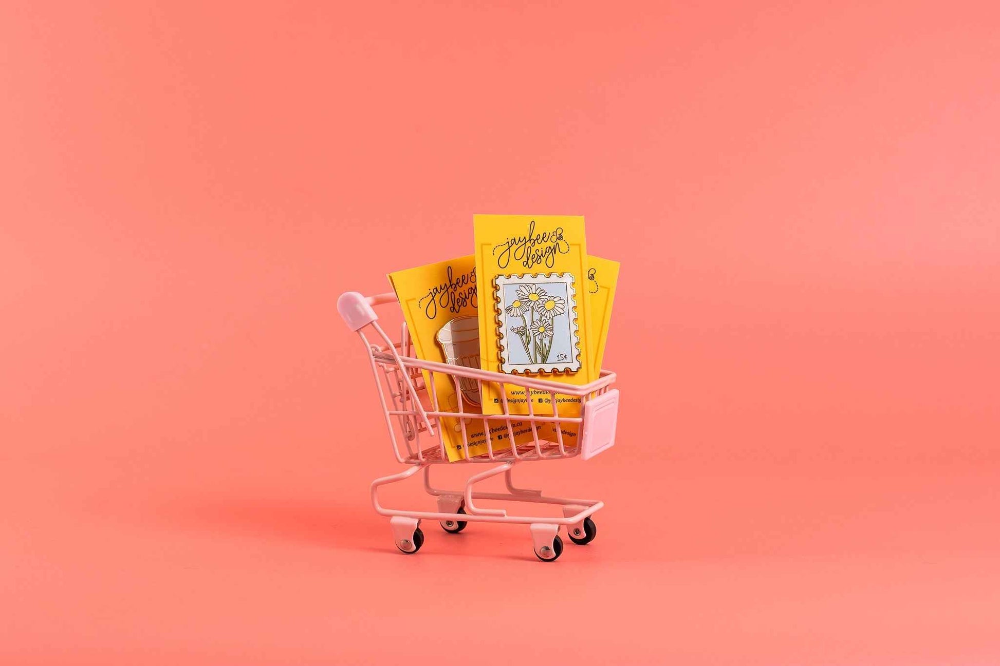 Daisy Postage Stamp Enamel Pin