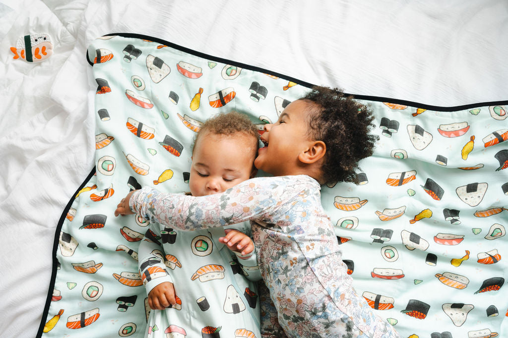 Baby Muslin Quilt in Tanboocel® Bamboo Viscose - Sushi