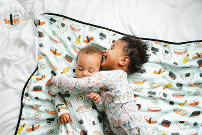 Baby Muslin Quilt in Tanboocel® Bamboo Viscose - Sushi