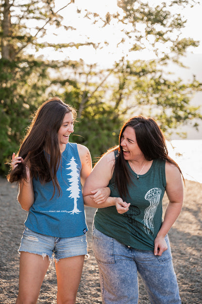 JELLYFISH - Women's Relaxed Tank - Heather Green