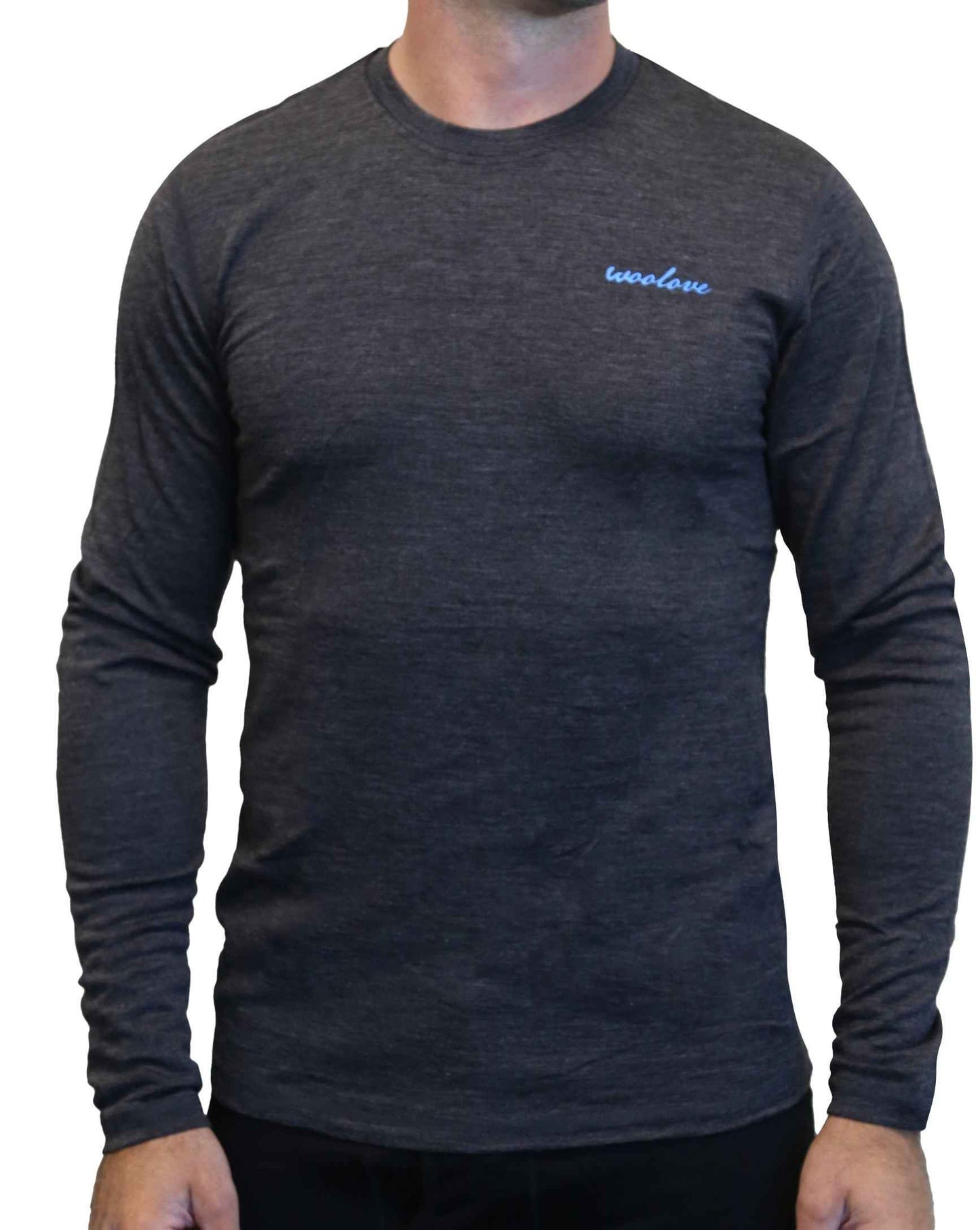 Men's Merino Wool Long Sleeve Crew Neck — Midweight