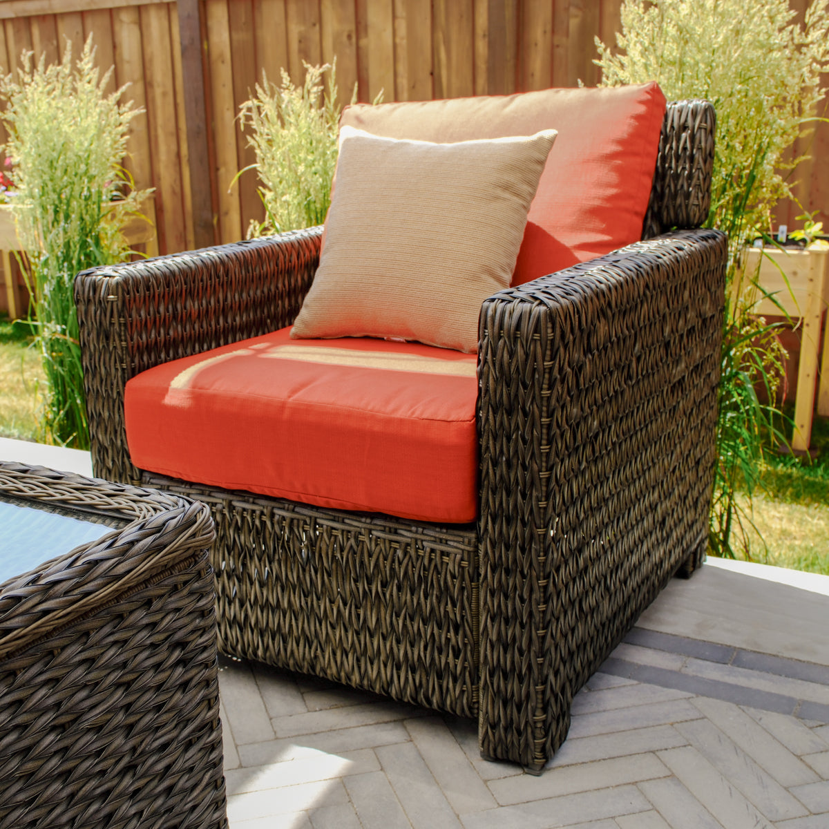Laguna Point 4-Piece Wicker Outdoor Modular Conversational Set - AURABAGS SHOP