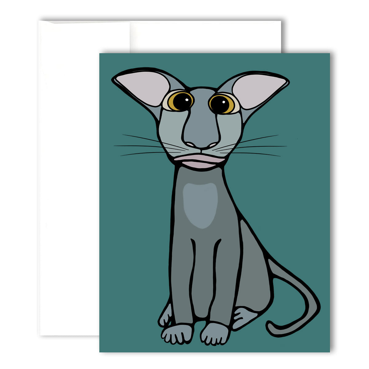 Glückwunschkarte - Kater Loki