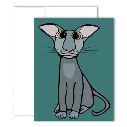 Glückwunschkarte - Kater Loki