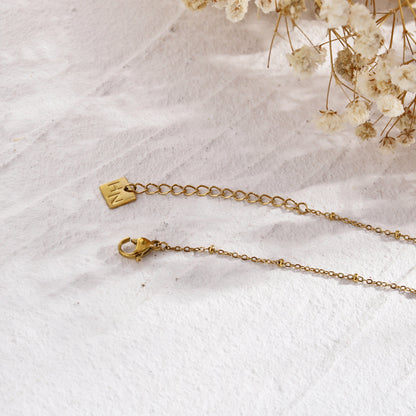 MALVINA Mix Gold Chain with Zirconia Studded Star Pendant