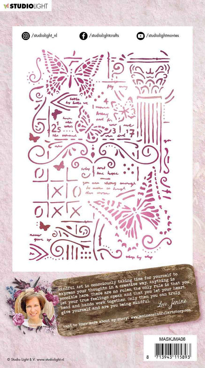 Mask Stencil (1) A5 Jenine's Mindful Art 3.0 nr.06