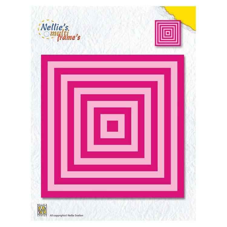 Nellie's Choice Multi Frame Dies XL Straight Square