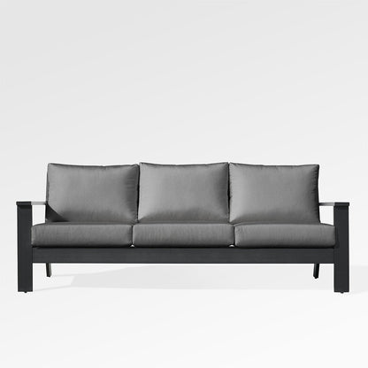 Magnolia Black Aluminum Sofa Set with Sunbrella® Cushions