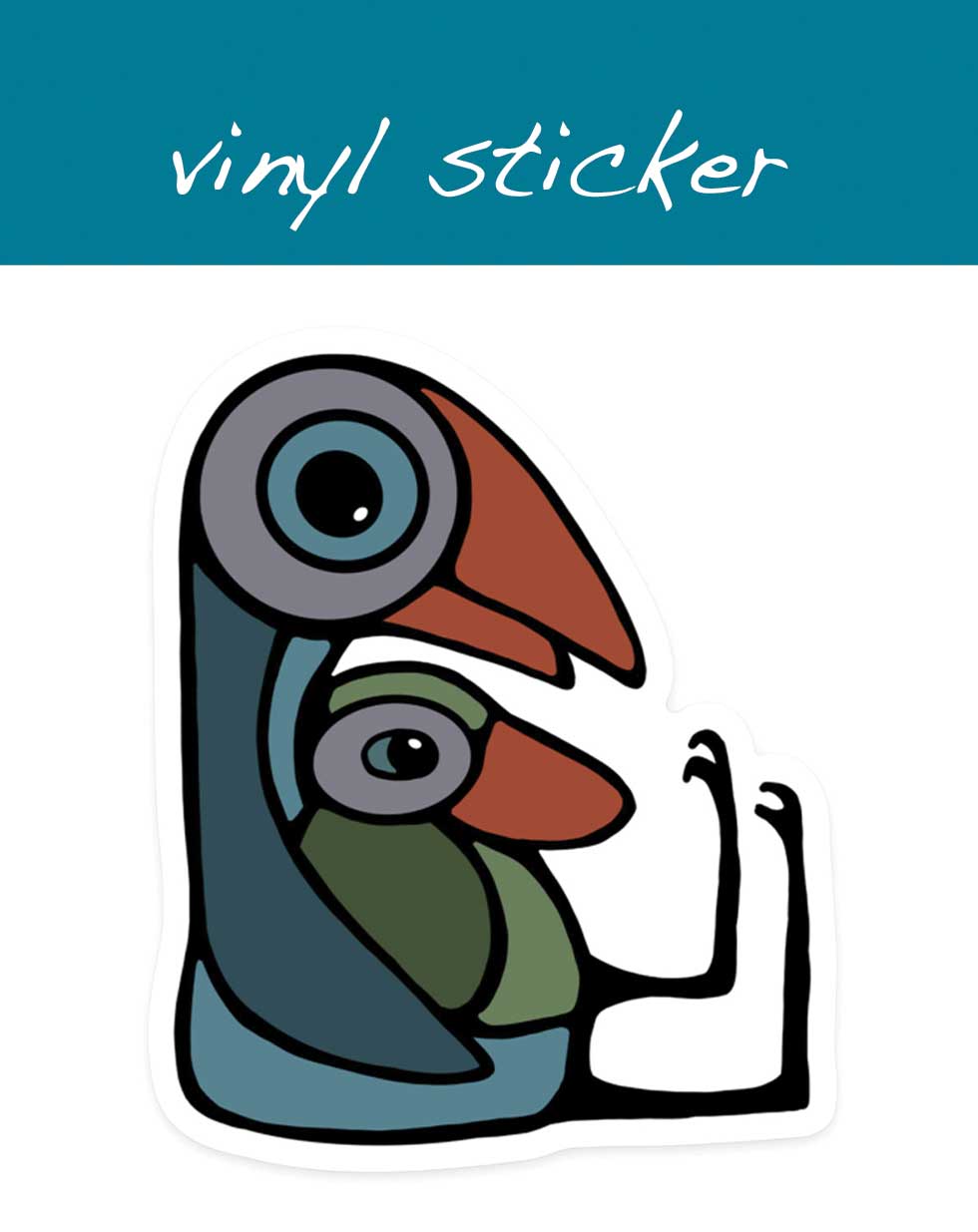 Vinyl-Aufkleber – Mutter und Kind