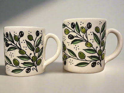 Tasse Handgefertigt Palästina Keramiktasse Olivenharmonie