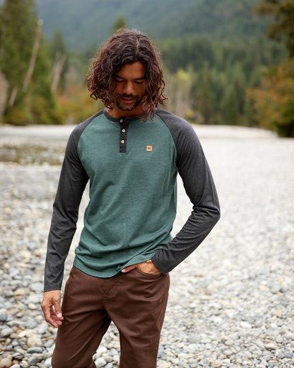 TreeBlend Baker Henley Langarmshirt