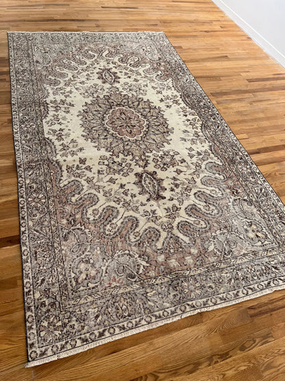 Türkischer Vintage Oushak Teppich | 2,84 m x 1,65 m