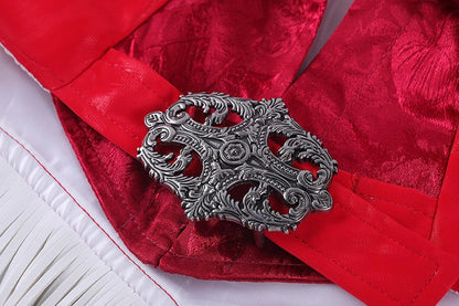 Wild Bunny Cow Girl PU Leather Jacket Sheer Sexy Ligerie Cosplay Costume Set