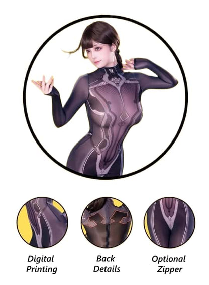 Anime Superhero Eve 10D Sheer Bodystocking - Ultra-Thin Cosplay Lingerie