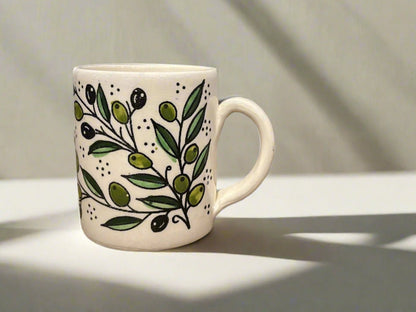 Tasse Handgefertigt Palästina Keramiktasse Olivenharmonie